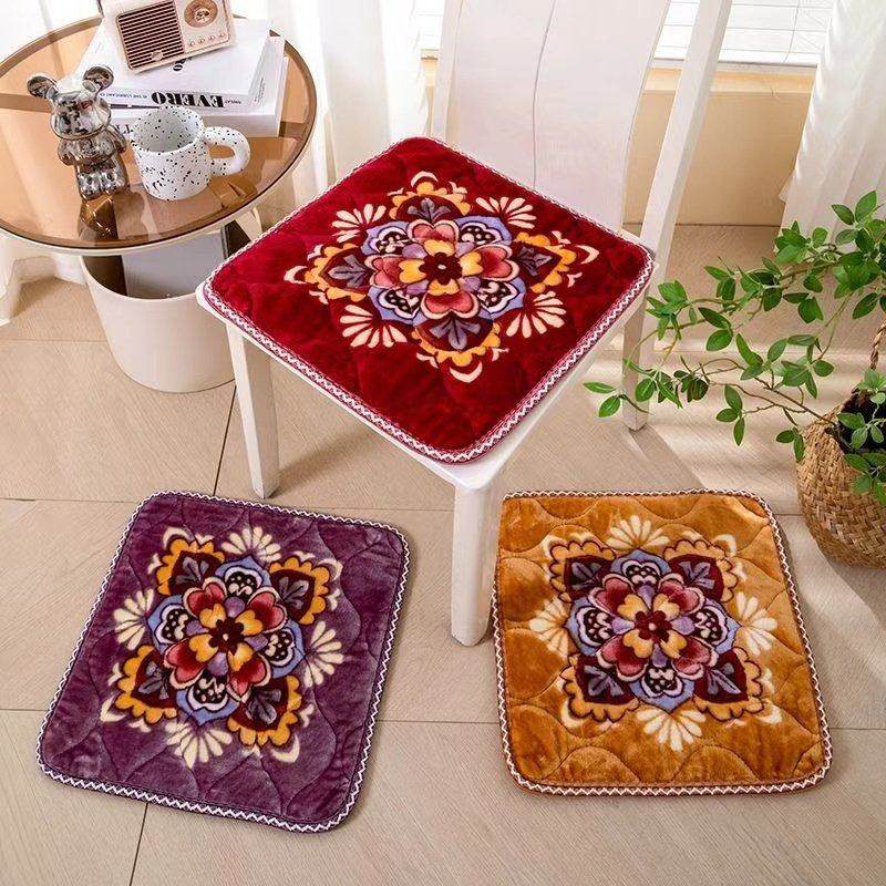 加厚毛绒坐垫冬季保暖办公室防滑椅子沙发餐椅方形凳子垫,居家布艺,椅垫,淘宝优惠券,粉丝福利购,淘宝优惠卷