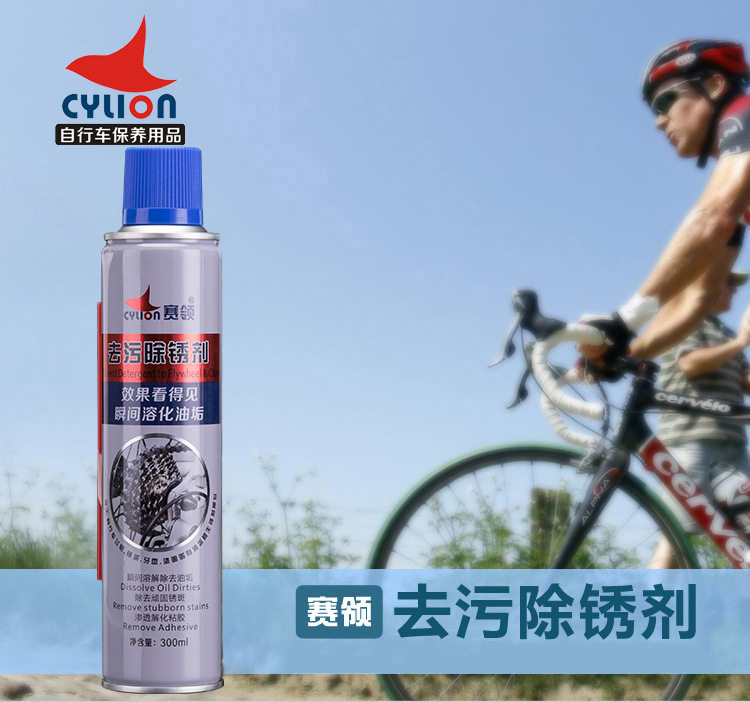 赛领自行车去污清洁润滑油山地车链条防锈飞轮保养牙盘清洗除锈剂