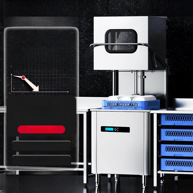 冰仕特揭盖式洗碗机商用全自动大型酒店食堂饭店餐厅用刷碗洗杯机