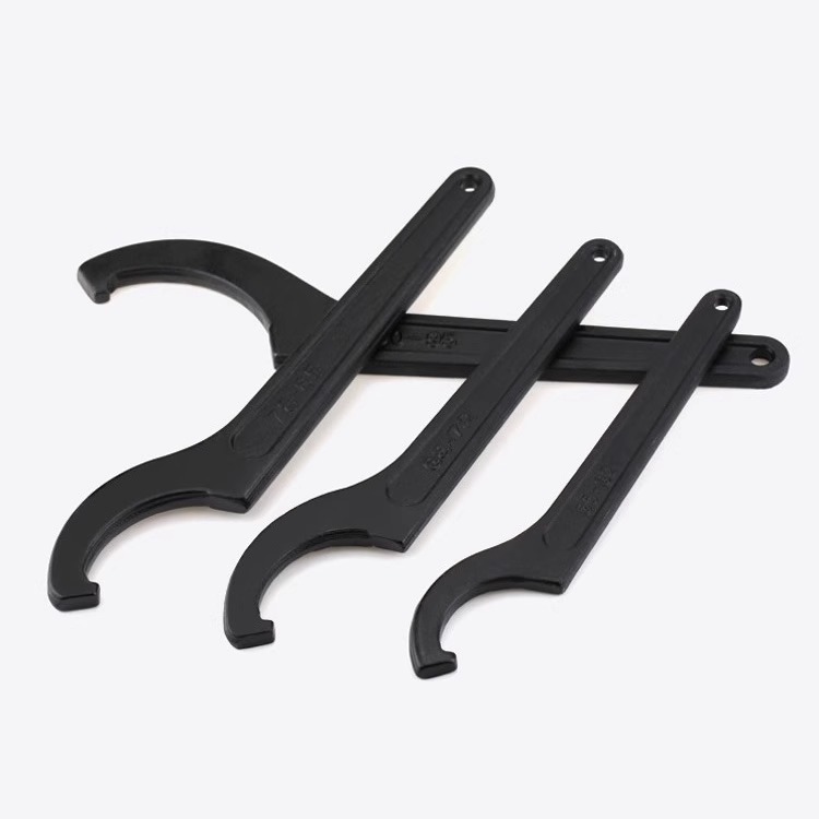 勾头月牙扳手侧面孔水表盖钩扳手水表盖勾型扳手钩形圆螺母扳手