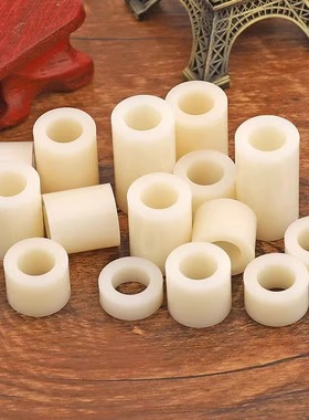 尼龙套管ABS隔离柱垫高柱圆孔支柱绝缘塑料间隔柱直通柱M2-M12.2
