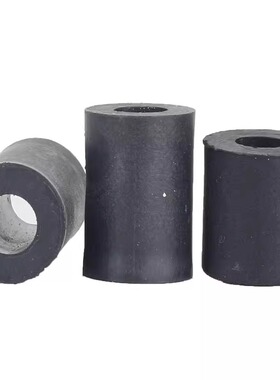 黑色ABS直通塑料垫柱支撑柱尼龙圆形空心隔离柱通孔M5-M10