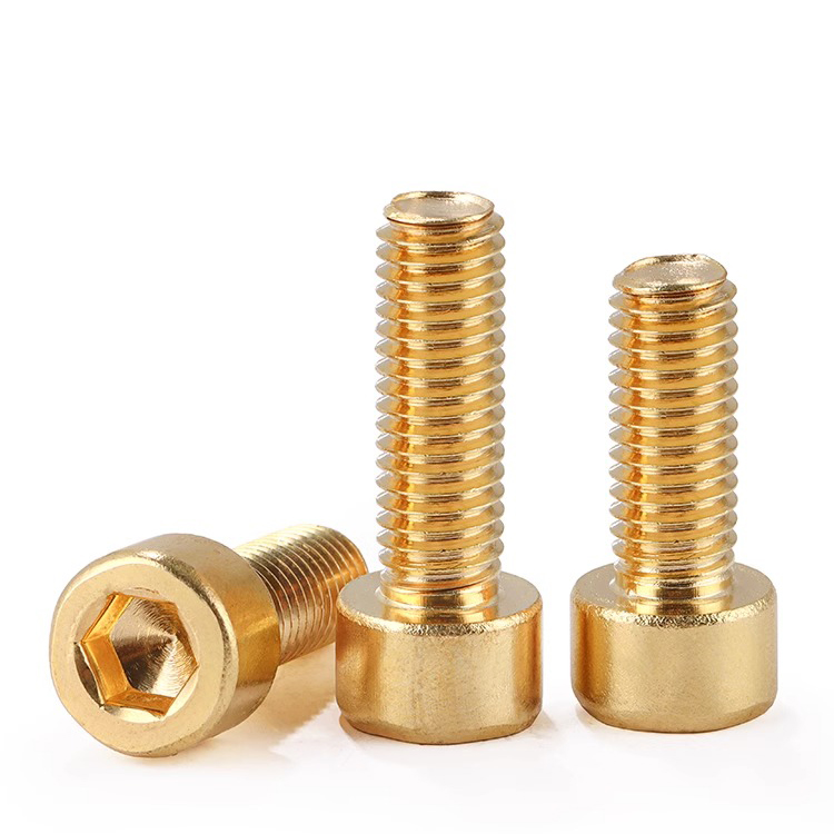 黄铜圆柱头内六角螺丝铜杯头内六角导电螺栓M2M3M4M5M6M8M10M12
