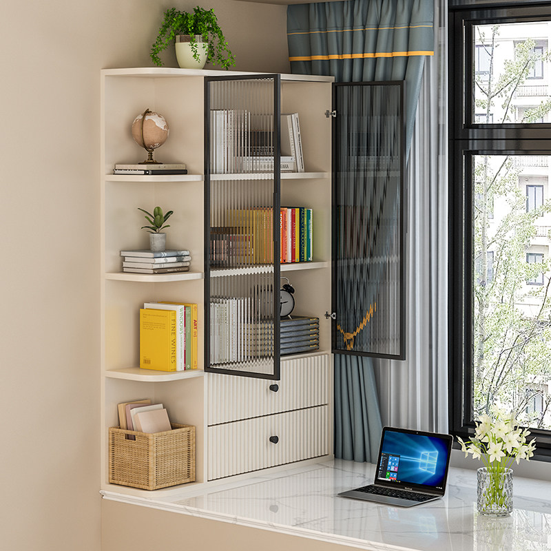 飘窗柜现代简约飘窗收纳柜书柜防晒杂物柜卧室储物立柜窗台置物柜,住宅家具,飘窗柜,淘宝优惠券,粉丝福利购,淘宝优惠卷