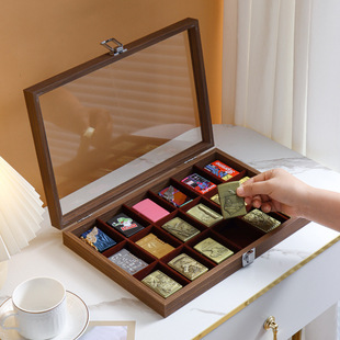 ZP火机展示盒防尘防风火机收藏盒透明带盖收藏盒大容量火机收纳盒