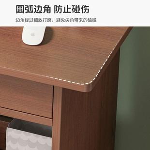 带抽屉书简房卧室型卧室书房书小桌台式 电脑D26284桌尺寸小易款 可