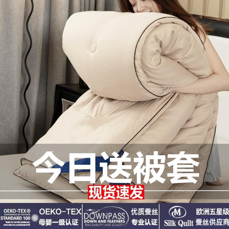 F7698M87蚕丝被桑蚕丝春被秋加厚保被暖被棉被子芯冬夏凉被空