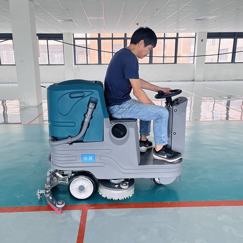 依晨工厂驾驶式洗吸拖一体扫地机手推式洗地机商用工业物业车间