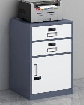 南特抽一二门密码柜NT-65632矮柜储物柜带锁办公室文件柜收铁皮桌