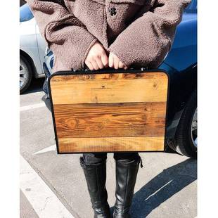 便携式 复古三折叠桌易户外3折地摆摊推BGM折叠桌子简家用床上电脑