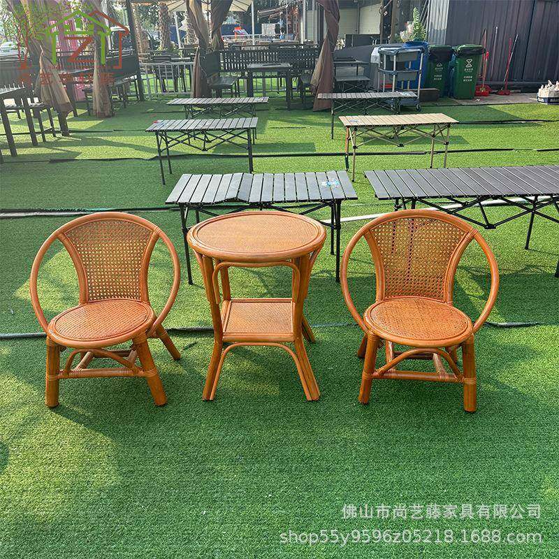 阳台小桌椅休小椅子植物真居藤椅LKC简约款家椅三件套家用靠闲藤,商业/办公家具,商用藤编家具,淘宝优惠券,粉丝福利购,淘宝优惠卷