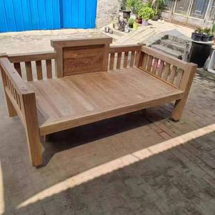 北方ZUM典老榆古5木推拉伸缩罗用汉床榻实木新中式 两沙发 202新款