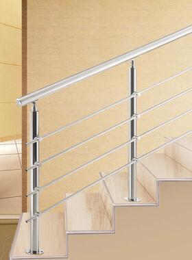 楼手梯扶护栏30QEX4不锈钢室阳台管别墅现代外家用栏杆圆拉丝立柱