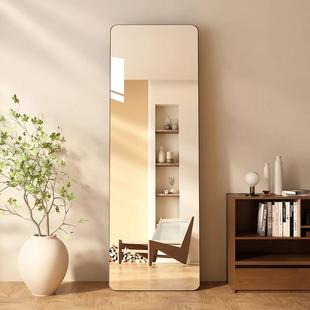 边框实木落OGF地大镜子家用全穿衣女生卧室镜服装 身店试无衣镜挂