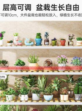 花盆架艺花架客厅落梯地式台置物铁架多肉室内阳阶式花架多层HJ005201植物
