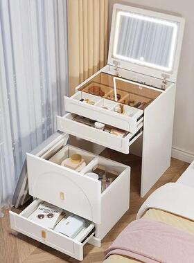 油翻盖梳妆台卧室简约风现奶代网红50cm床头柜一VSA体小型化户妆