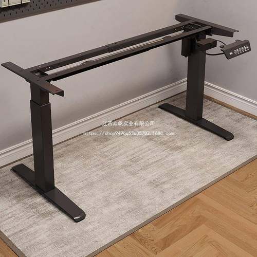 智能动电升桌腿单电机单双横梁习办公桌电降脑桌支架学书桌120升