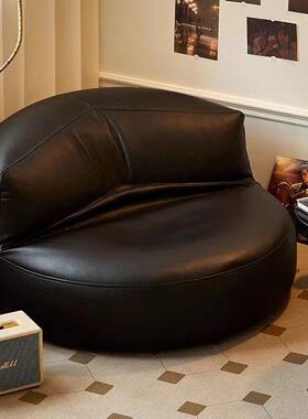 懒人沙阳台可可躺睡榻榻ZPE米垫卧室坐小户发型网红黑色单人沙发