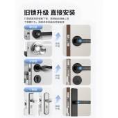 房间门把手分体智 锁室家用新款 室内木门门指纹办锁MMS 001公密码