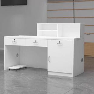 ?中介办公工作台前PG-5596台简约台待接营业厅受理台手桌机维修柜