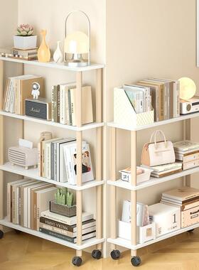 窄架置物架墙角收纳架转角落地985架子层多易储物架不占地方书简rω