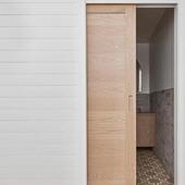 148复合实木单扇口袋门嵌滑无轨道内门隐吊轨推拉门厨房形移门吊