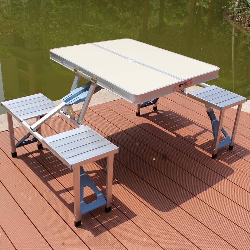 套富德生命人寿保险展业桌椅桌户外便无品牌/携式叠椅装折烧烤野