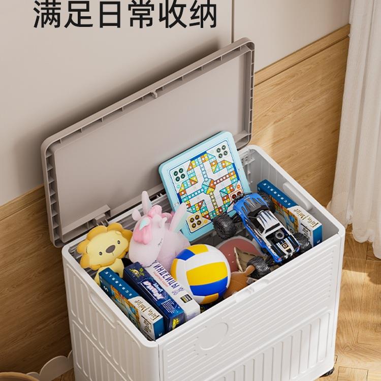 玩具ZRW-002-纳容箱收纳物筐翻盖大收量整理儿童娃娃收纳桶储箱柜图片