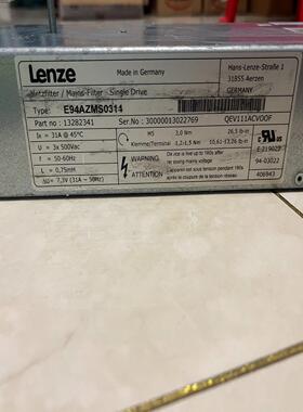 德国伦茨9400滤波器E94AZMS0314成议价