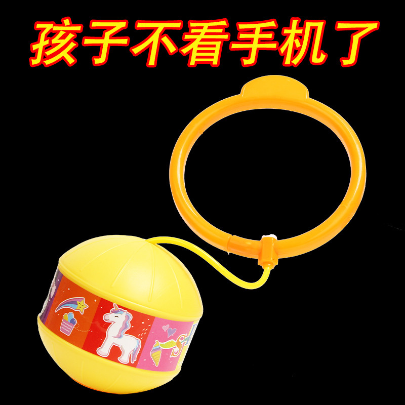 发光跳跳球儿童运动蹦蹦甩脚球套脚甩圈脚上呼啦圈单脚甩腿球平衡