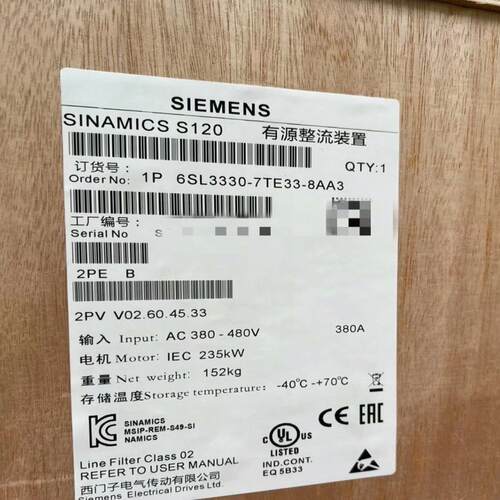 议~6SL3330-7TE33-8AA3西门子变频器系列99新