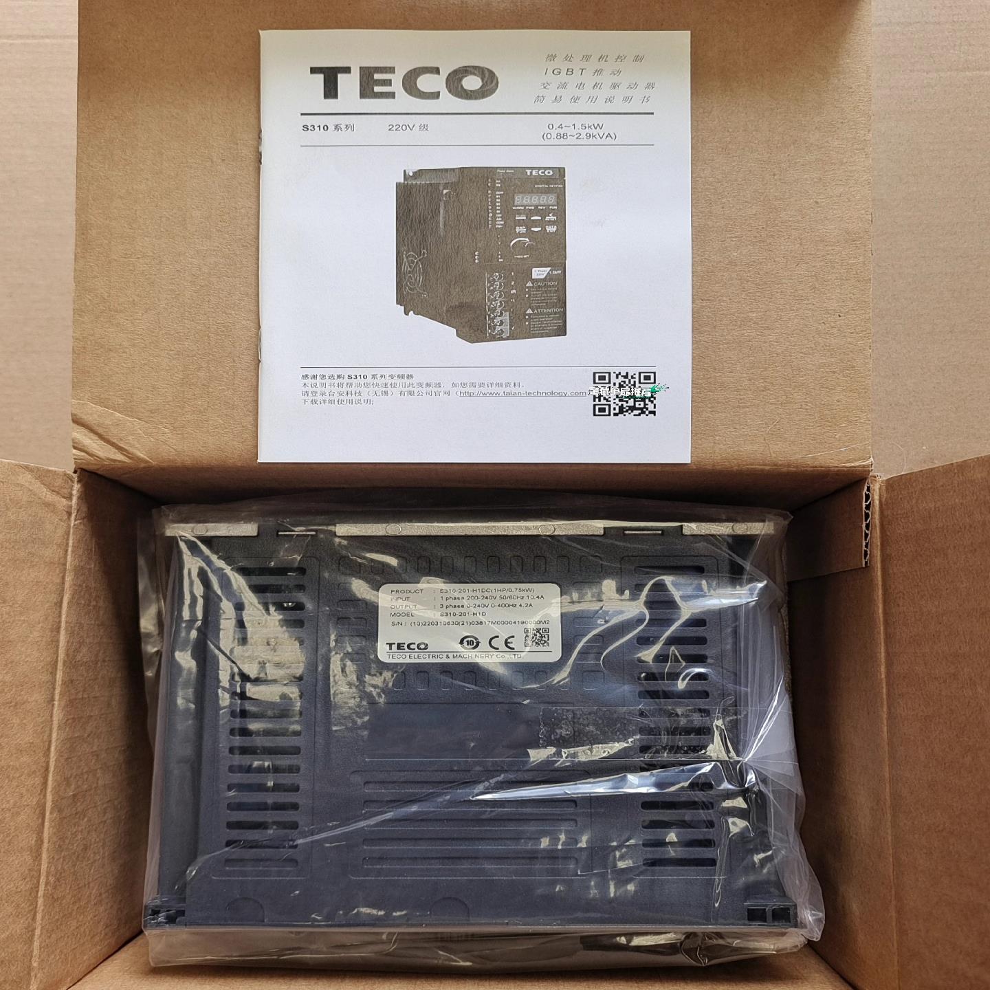 台安变频器 S310-201-H1DC  0.75kW(崽崽配件）