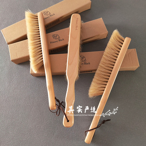 马鬃毛！优质榉木手柄！大衣打理刷衣服护理刷子毛呢除尘神器床刷