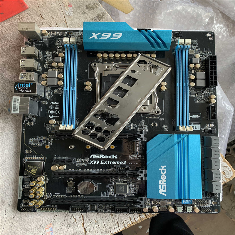 议~华擎x99 extreme3 主板成色不错 全功能ok无