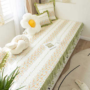 韩式全棉绗缝卧室防滑窗台飘窗垫纯棉榻榻米垫可机洗定制四季通用