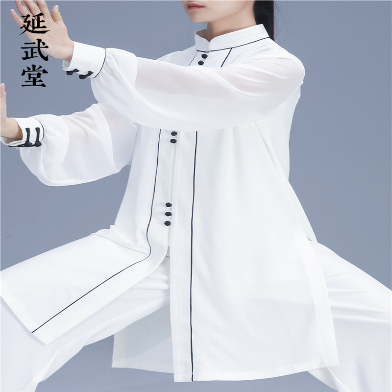 陈家沟太极服宽松飘逸新款男女中老年夏季表演中国风武术练功薄款