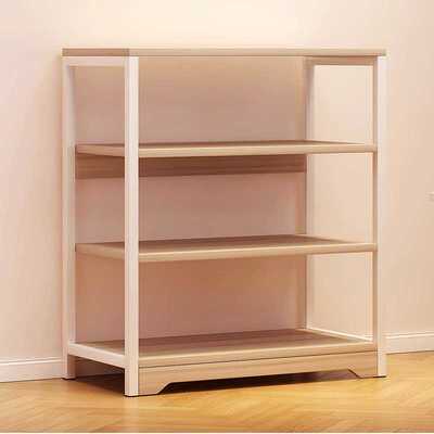 简易书架落地多层卧室收纳架书桌旁置物架展示架家用储物书柜3022