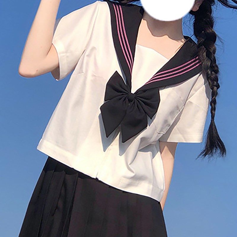现货海月社水手服合集清仓s特惠短袖长袖JK制服上衣百褶裙套装日