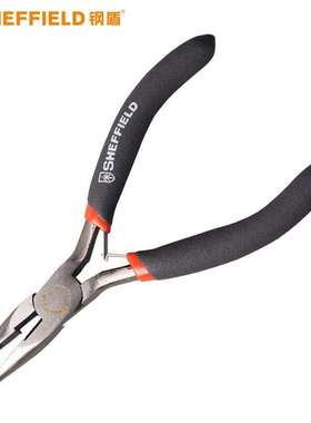 钢盾S035002 尖嘴钳防滑手柄尖头钳麻柄4.5英寸