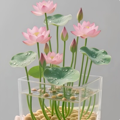 室内水培荷花种子四季开花