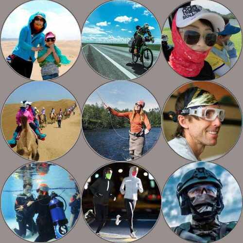 面巾防风男女速干冰球透气防尘儿童防晒魔术围脖头巾套速干头巾