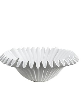 简约现代法式波浪果盘树脂样板间客厅电视柜桌面创意.几何装饰品