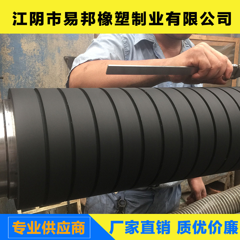 江苏江阴易邦公司按图定制各类机械设备橡胶辊镀铬镀锌钢辊动平衡
