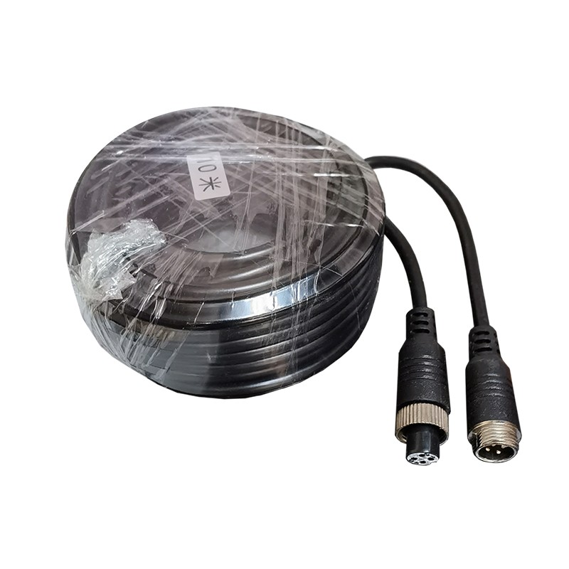 倒车影像半挂车弹簧线摄像头监控连接线货车航空头视频信号延长线