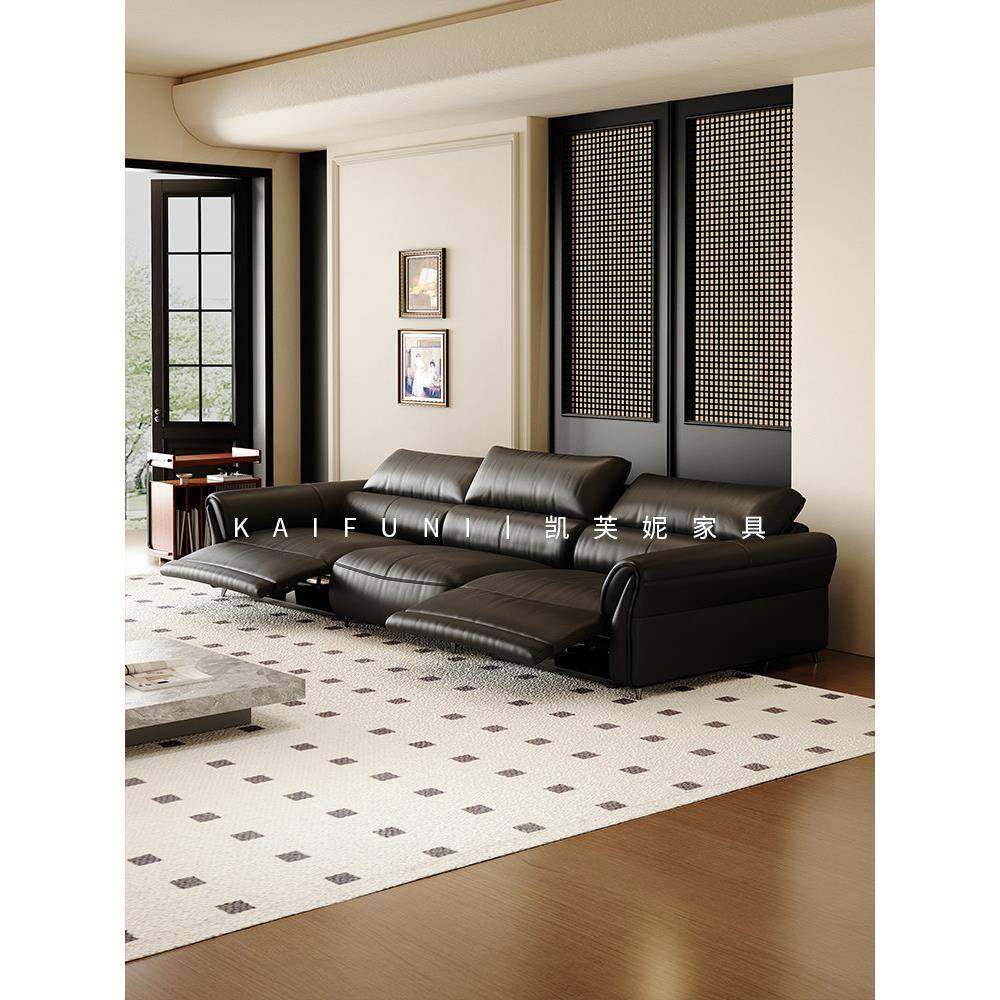 凯芙妮意式极简零靠墙电动功能真皮沙发客厅头层牛皮现代太空沙发,住宅家具,功能沙发,淘宝优惠券,粉丝福利购,淘宝优惠卷