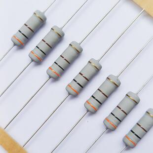 高品質銅腳5%0.10歐68R100R150R1K3.3K4.7K 3W金屬氧化膜色環電阻