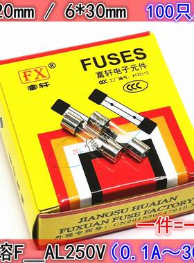 F6A F6.3A F7A F8A F10A F12A F15A F20A F25A F30AL250V保险丝管