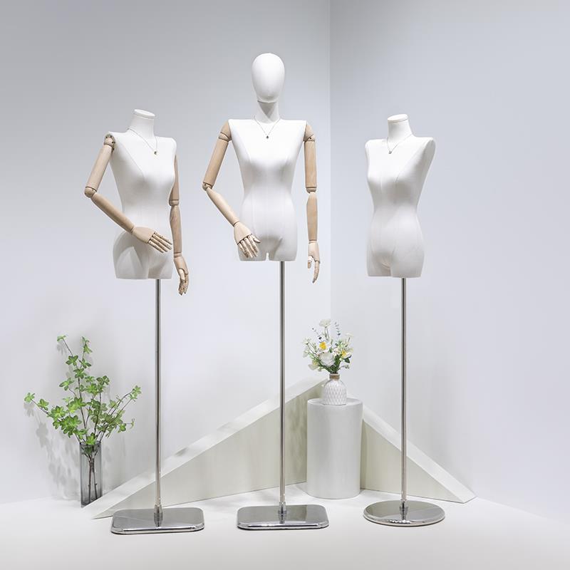 韩版平肩模特道具女全身人台服装店直角肩半身人偶橱窗衣架展示架