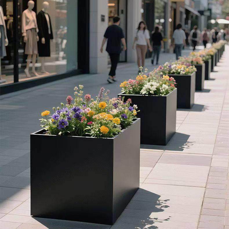 不锈钢户外花坛大型移动花箱树池种植箱花盆长方形花槽组合花钵,商业/办公家具,花坛/花箱,淘宝优惠券,粉丝福利购,淘宝优惠卷