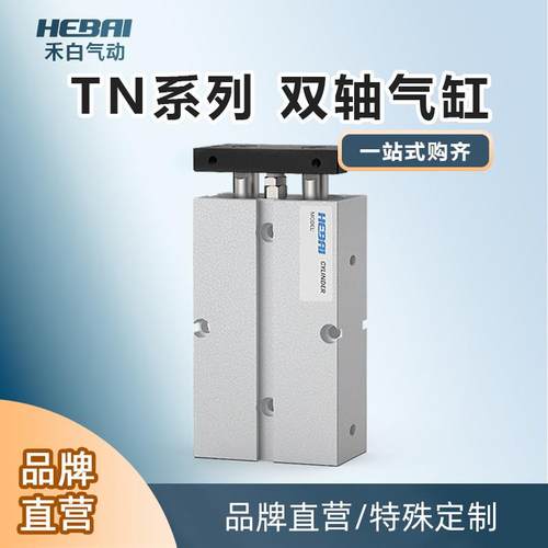 气动双杆双轴小气缸TN/TDA10/16/20/25/32*10-20X25x30/40/50/60